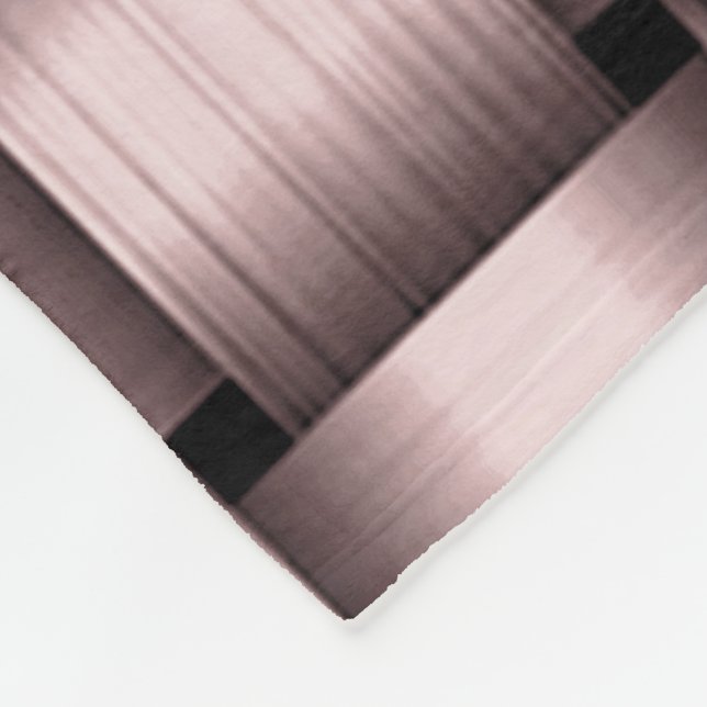 Petal Pink Ribbon Fleece Blanket (Ecke)