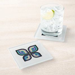 Petal Prism Butterfly Glasuntersetzer