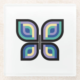 Petal Prism Butterfly Glasuntersetzer