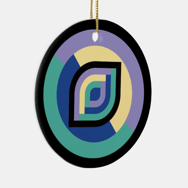 Petal Prism (Fokus) Keramik Ornament (Rechts)