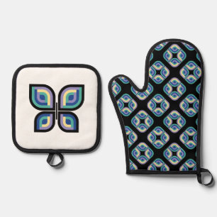Petal Prism (Fusion) Ofenhandschuh & Topflappen-Set