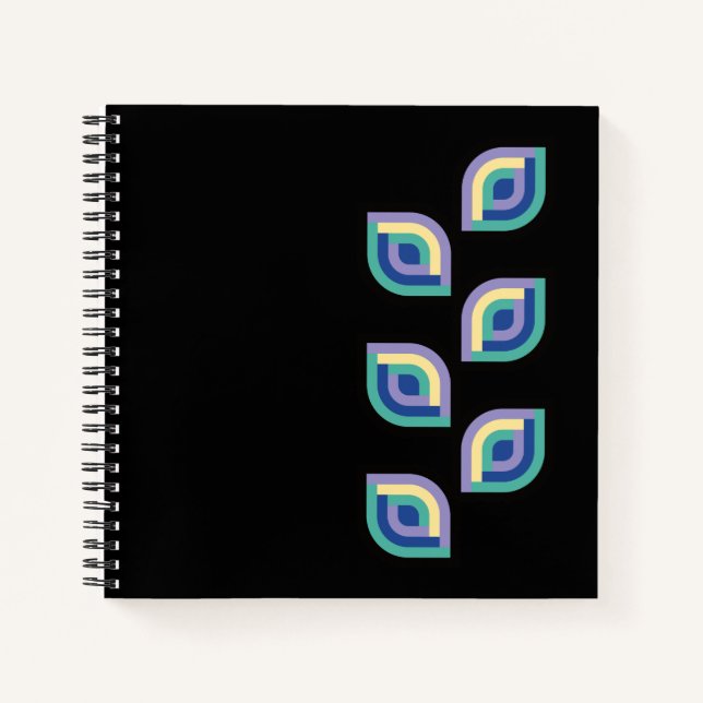 Petal Prism (Zweig) Notizbuch (Vorderseite)
