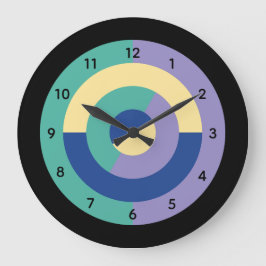 Petal-Prisma (Kreisform) Große Wanduhr