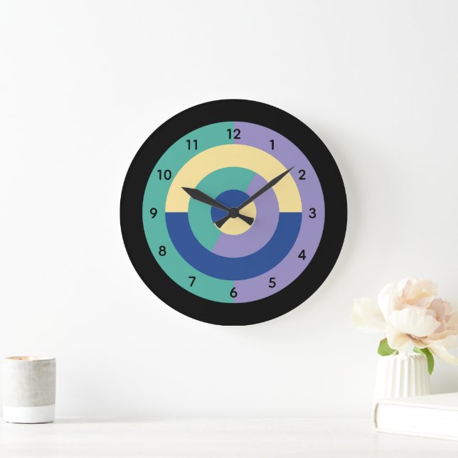 Petal-Prisma (Kreisform) Große Wanduhr (Zuhause)