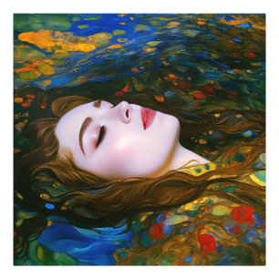 "Petal Serenity" - Frauen im Wasser Fotodruck