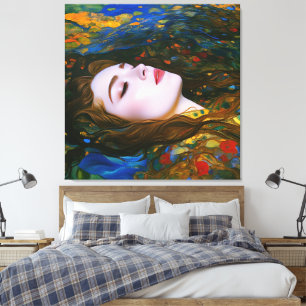 "Petal Serenity" - Frauen im Wasser Leinwanddruck
