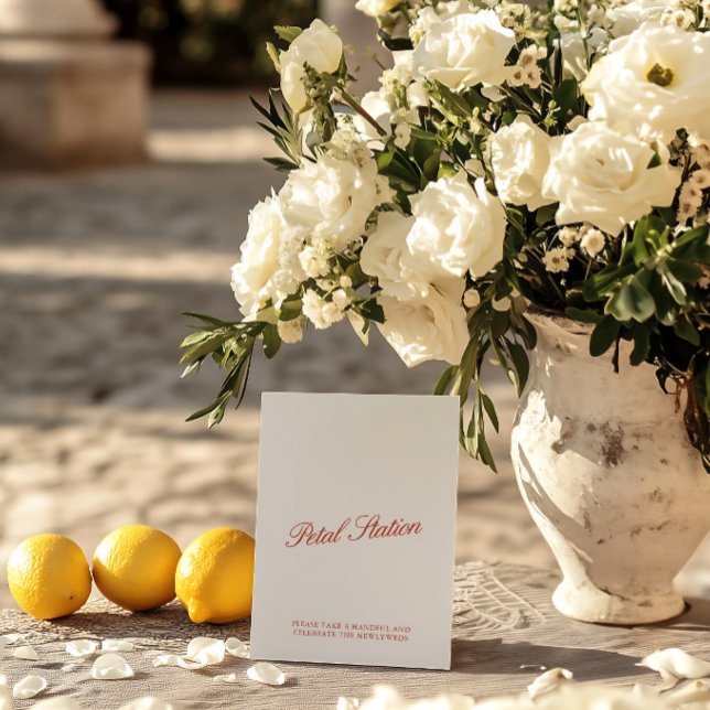 Petal Station Vintag Red & Ivory Wedding Sign (Petal Station Vintage Red & Ivory Wedding Sign)