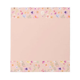 Petal Sweet Notepad - Peach Blush Delight Notizblock