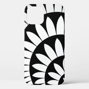 Petalen der schwarzen und weißen Blume Case-Mate iPhone Hülle