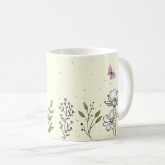 Petalen und Pastelle | Niedliche Blumenkaffee-Tass Kaffeetasse