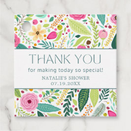 Petalen und Prosecco-Brautparty Geschenkanhänger