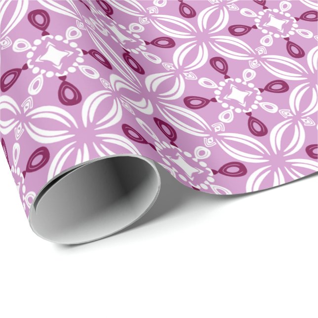 Petaline Wrapping Paper Roll (Violet Keepsake) Geschenkpapier (Rolleneckpunkt)