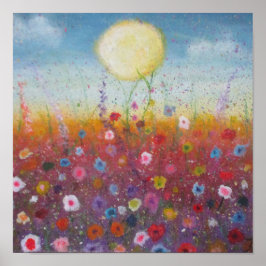Petalled Skies Poster
