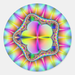 Petals2 Runder Aufkleber