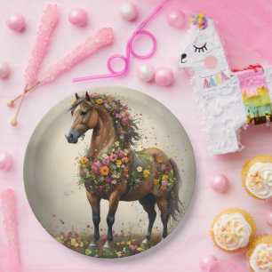 Petals and Hooves: Brawn Horse Fantasy Garden, Pappteller