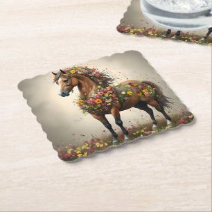 Petals and Hooves: Brawn Horse Fantasy Garden, Untersetzer