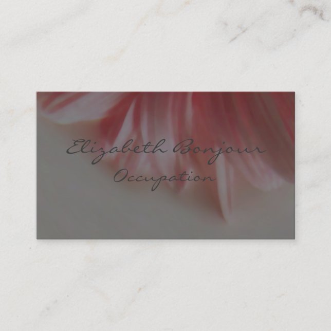 Petals Business Card Visitenkarte (Vorderseite)