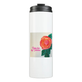 Petals For My Valentine Thermosbecher