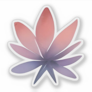 Petals in Bloom: strahlende botanische Eleganz Aufkleber