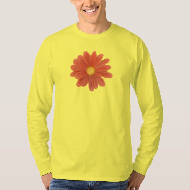 Petals in Motion – Vibrant Flower Graphic T-Shirt (Vorderseite)