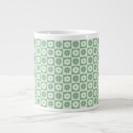 Petals In Silence 03. Florales Muster. Jumbo-Tasse
