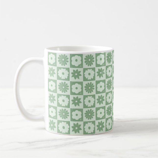 Petals In Silence 03. Florales Muster. Kaffeetasse (Links)