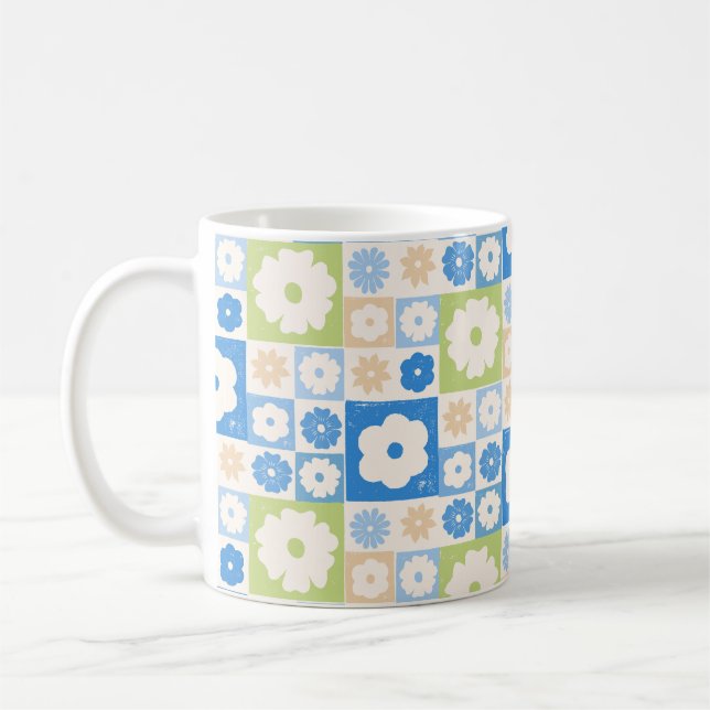 Petals In Silence 06. Blumenmuster.  Kaffeetasse (Links)