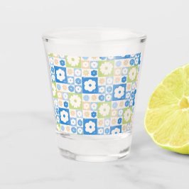 Petals In Silence 06. Blumiges Muster. Schnapsglas