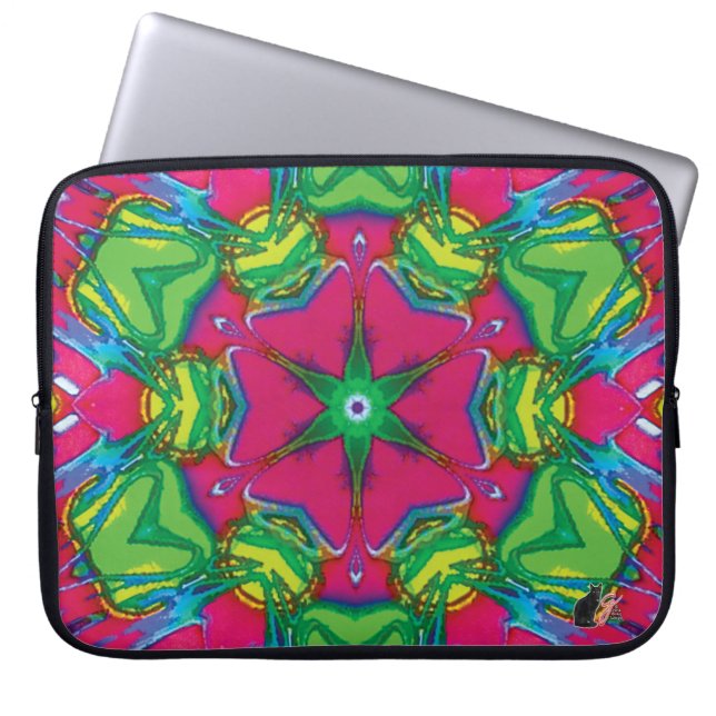 Petals Kaleidoscope Laptop Sleeve (Vorderseite)