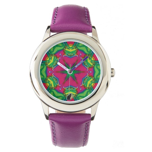 Petals Kaleidoscope Watch Armbanduhr (Vorderseite)