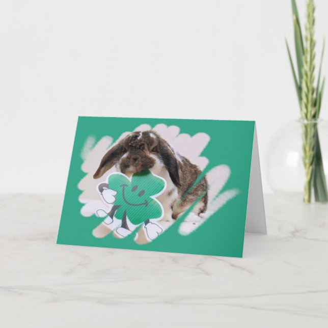 Petals-o-the-Kleeblatt-Karte Karte (Vorderseite)