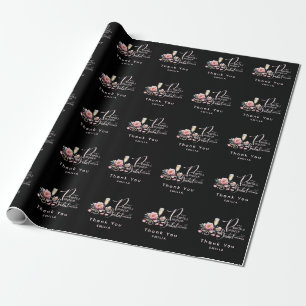 Petals Pearls Prosecco Favors Brautparty Geschenkpapier