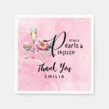 Petals Pearls Prosecco Favors Brautparty