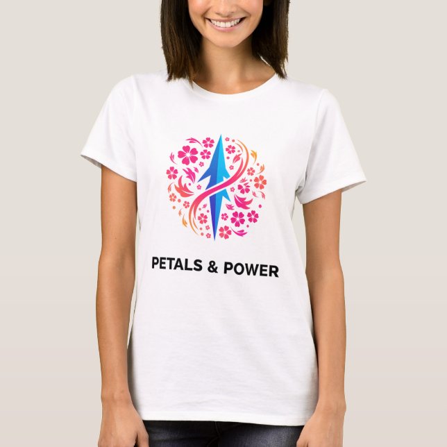 Petals & Power Frauen T-Shirt (Vorderseite)