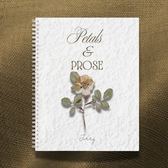 Petals & Prose Personalized Floral  Notizbuch (Von Creator hochgeladen)