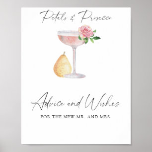 Petals & Prosecco - Beratung und Wünsche Poster