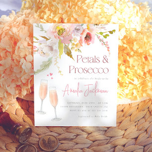 Petals & Prosecco Blumendusche Einladung