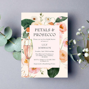 Petals & Prosecco Blumendusche Einladung