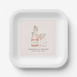 Petals & Prosecco Brautparty Bachelorette Pappteller