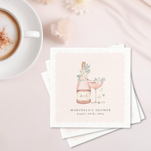 Petals & Prosecco Brautparty Bachelorette Serviette