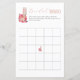 Petals & Prosecco Brautparty Bingo Game Party