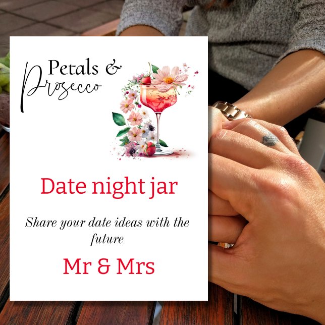 Petals Prosecco Brautparty Brunch Datum Fotodruck (Von Creator hochgeladen)