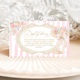 Petals Prosecco Brautparty-Display-Dusche Begleitkarte