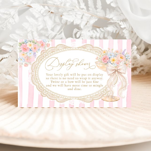 Petals Prosecco Brautparty-Display-Dusche Begleitkarte (Von Creator hochgeladen)