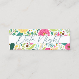 Petals Prosecco Brautparty Mini Visitenkarte