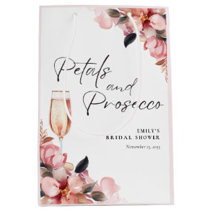 Petals & Prosecco Brautparty Mittlere Geschenktüte