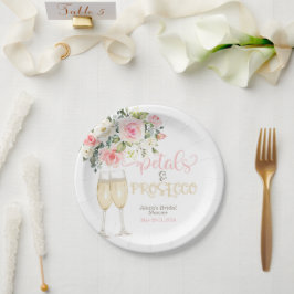 Petals & Prosecco Brautparty Pappteller