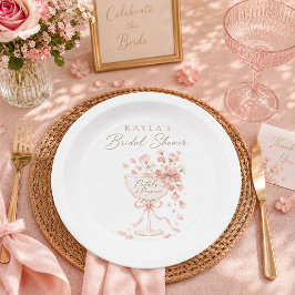 Petals & Prosecco Brautparty Pappteller