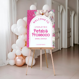 Petals & Prosecco Brautparty Poster