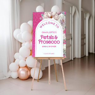 Petals & Prosecco Brautparty Poster